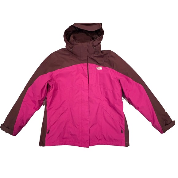 The North Face Women's XL 3-in-1 Triclimate Jacket Magenta Plum Waterproof Outer - Picture 2 of 16